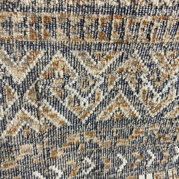 LUCKY Brand Cotton-Linen Tweed Aztec  Print Cardigan Size Large - Picture 5 of 9